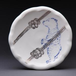 Pottery by Ayumie Horie, artist-in-residence at Watershed Center for the Ceramic Arts through August 25. Horie will give an artist's talk at the potluck on August 19. Courtesy of Watershed