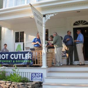 Photo of Cutler campaign at Marston House