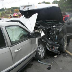A head-on crash this afternoon, Sept. 29, in Warren resulted in the death of one woman. (Photo courtesy Knox County Sheriff’s Office)