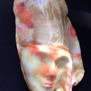 Encaustic mask by Diane Green-Hebert