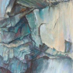 “Quoddy Cliff” is one of the works in pastel by Barbara Vanderbilt on display at Savory Maine Oct. 23 through Dec. 2. Courtesy of Grace Goldberg “Quoddy Cliff” Barbara Vanderbilt