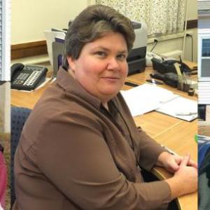 Three write-in candidates seek to replace outgoing Lincoln County Register of Probate Chester Fossett: from left, Stephen Gottlieb of Boothbay, current Deputy Register Catherine H. Moore of Jefferson, and Ken Maguire of South Bristol. BILL PEARSON/Boothbay Register