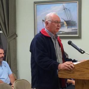 Giles Rubbish owner Dan Giles, WIscasset Transfer Station Superintendent Ron Lear