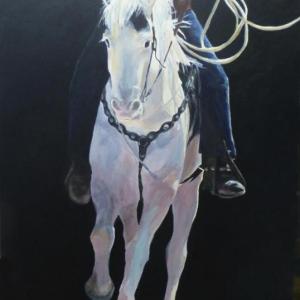“Horse Power,” a collection of 30 oil paintings by Beth Badger will be on exhibit at River Arts’ West Gallery in Damariscotta through Nov. 12. Courtesy of Linda Morkeski Oil by Beth Badger