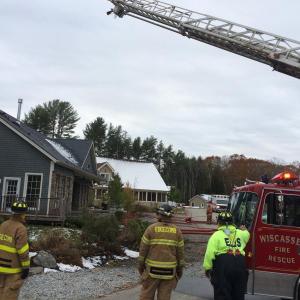 Edgecomb, pool house, fire, mutual aid