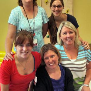 LINCOLNHEALTH THERAPISTS who provide pediatric therapies on the St. Andrews Campus include (clockwise from top): Physical therapist Heather Brewer, Occupational Therapist Lisa Castonguay, Speech Therapist Jennifer Bryce, Occupational Therapist Diane Brown, and Physical Therapist Jennifer Wolfe. Courtesy of LincolnHealth