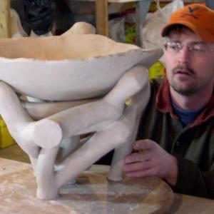 Wiscasset artist Brandon Lutterman is artist of the month in December at Boothbay Harbor Memorial Library. Courtesy of Caroline Roberts Wiscasset Maine artist Brandon Lutterman