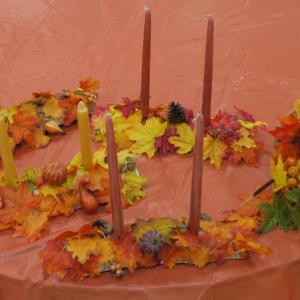 Ready to enjoy Thanksgiving table centerpieces available at the St. Patrick’s Christmas Fair on Nov. 22. Courtesy of Lynn Maloney