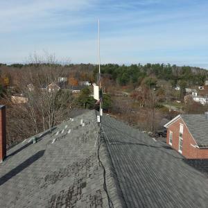 A portion of the Lincoln County Courthouse roof showing need for repair. Courtesy of Jim Hopler