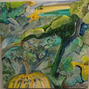 “Delicata,” acrylic, Kim Despres-Villard