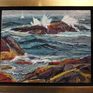 Michael Vermette’s “Surf at Washer Woman, Monhegan”