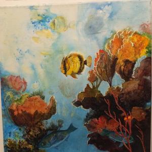 “Coral City,” inks, by Hilary E. Bartlett