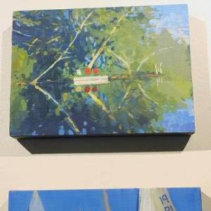 4 x 4 oils on board by Jessica Ives