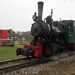 The train pulling into the Boothbay Railway Station during Family Harvest Days 2014. KATRINA CLARK/Boothbay Register