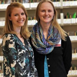 LincolnHealth pharmacists Meridith Hackett, left, and Kari London. Courtesy of Alan Crowell/LincolnHealth