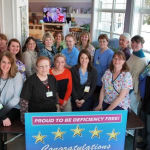 State inspectors found no deficiencies following a four-day of the Gregory Wing this past fall. Gregory Wing Director of Nursing Cathy Rayle credits a team effort by the entire staff. Courtesy of Alan Crowell