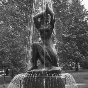 “Spirit of the Sea,” by sculptor/artist William Zorach who presented the piece to the City of Bath in 1962. Courtesy of Amy Waterman “Spirit of the Sea,” William Zorach