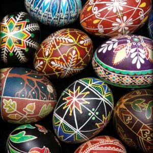 Pysanky decorated eggs