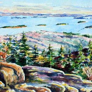 Cadillac Mountain Morning View by Polly Smith