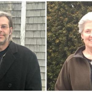 Two candidates are vying for the three-year selectman’s seat. Incumbent Wendy Wolf, right, and challenger Rendle Jones. KATRINA CLARK/Boothbay Register
