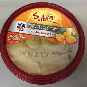 An example of the type of hummus being recalled by Sabra. See www.fda.gov for specific batch dates being recalled. NICOLE LYONS/Boothbay Register