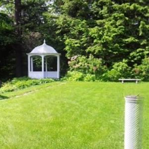 The grounds of the Vaughan Homestead. Courtesy of The Harlow Gallery