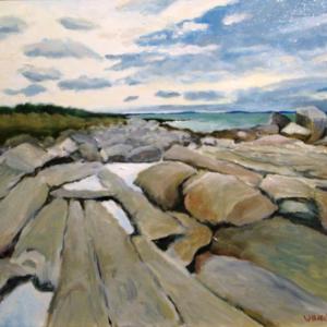 “Lanesville Shore,” an oil painting by Bruce MacDonald can be viewed during BRAF's May/June Exhibit. Courtesy of June Campbell Rose
