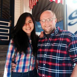 Jie Chan and Ian Ronan stand in front of their new restaurant in Boothbay Harbor, Waves. SUZI THAYER/Boothbay Register