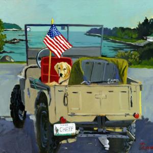 Susan Zimmerman’s “Cheep Jee“Summer Island 2,” pastel by Kim Skillin Trainap”