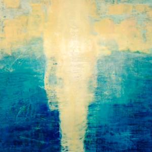 Camille Davidson’s encaustic entitled “Remerging,” is one of the Centre St. Art Gallery’s new exhibition. Opening reception is June 19. Courtesy of the gallery Camille Davidson