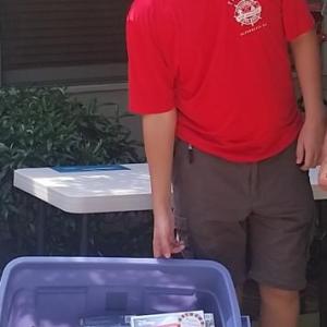 Cameron Webb and some of the puzzles he’s collected. Courtesy of Luanne Webb