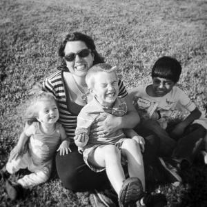 Aubrey Martin with her children, (from left to right) Annie, Ryan and Atharv. Courtesy photo