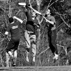 Ultimate Frisbee in Damariscotta. Courtesy of Kim Miller