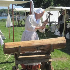 The grounds of Colonial Pemaquid come alive with a 17th century encampment on Saturday, Aug. 1 and Sunday, Aug. 2. Courtesy of Peggy Farrell