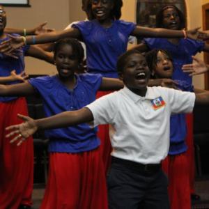 Singers with the Hope Haitian Choir. Courtesy of Barb House