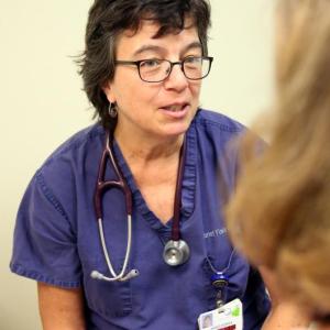 Janet Fowle, MD, is an emergency department physician at the Miles Campus of LincolnHealth and at the urgent care center on the St. Andrews Campus of LincolnHealth. Emergency physicians at LincolnHealth are seeing a relatively high incidence of tick-borne diseases this year. Courtesy photo