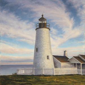 “Pemaquid II”, oil on canvas, 20 by 20 inches, by Will Kefauver is among the artist’s works in a show at Miles Memorial Hospital running through Sept. 4. Courtesy of Amy Kefauver Will Kefauver
