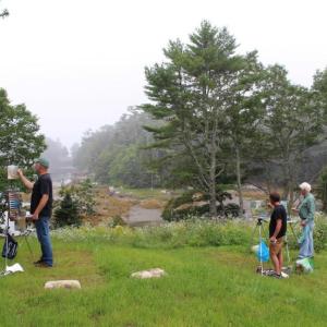 Artists at work at Harborfields Waterfront Cottages. Courtesy of Tim Allen Thorpe