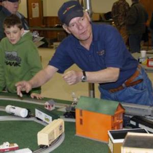 A Maine3Railers Model Railroad Club conductor. Courtesy photo