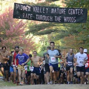 The start of the 2014 Race Through the Woods. Courtesy of Andy McEvoy