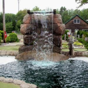 The waterfall on the mini golf course at Long Shot Golf Center in Brunswick. KATRINA CLARK/Boothbay Register