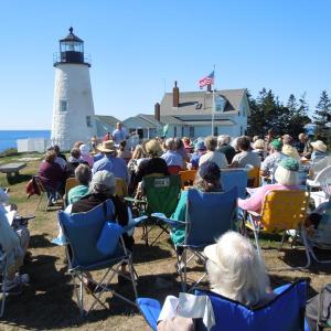 The 2014 Second Congregational Church Pemaquid Lighthouse service. Courtesy of the Second Congregational Church of Newcastle