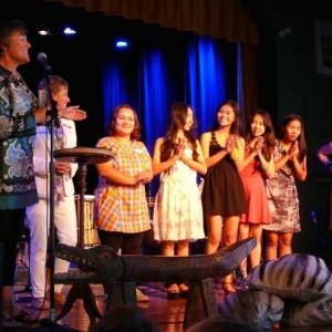 The Friends of Thai Daughters family introduces themselves at Wednesday’s Sunflower Celebration. Courtesy of Julie Lamy