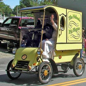 Joyce and Don Nelson’s replica 1902 Cadillac Pie Wagon, coming all the way from Verona Island/Bucksport, is registered to appear at the Olde Bristol Days Vintage Car Show on Saturday, Aug. 15, from 10 a.m. to 3 p.m. at Fort William Henry in Pemaquid. Trophies will be awarded. Courtesy photo