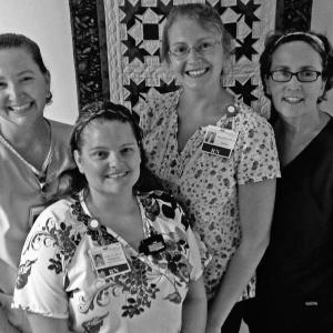 The LincolnHealth Nursing Council will begin participating in the DAISY Award program in September. Pictured are LincolnHealth nurses, from left, Katrina Pendexter, Meredith Joyce, Sue Thieme and Anne Applebee. Courtesy photo