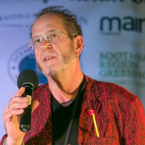 Kerry Altiero, restaurant owner, chef and author of “Adventures in Comfort Food,” was emcee for the second year at this year’s Claw Down event in East Boothbay. Courtesy of Mike Leonard