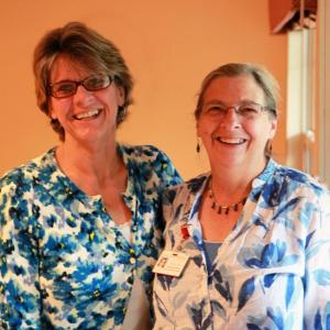 Wanda Wilcox, right, executive director of Chase Point Assisted Living and Karen Sawyer, former manager of Riverside Adult Day Services. Following the closure of Adult Day Service, Sawyer will take up new responsibilities at Chase Point. Courtesy photo