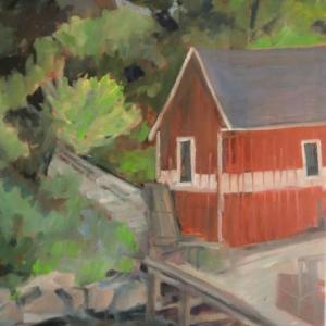 The oil paintings of Marcia Brandwein will be exhibited at The First bank through Oct. 30. Courtesy of the artist Marcia Brandwein