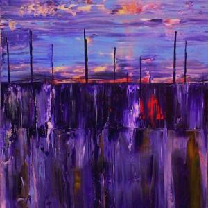 Mac Economy’s acrylic and mixed media art comprise his solo show at River Arts in Damariscotta Oct. 9-21. Courtesy of Linda Morkeski Mac Economy Camden ME
