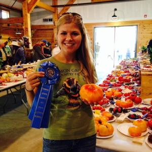 Siubhan Saal with her blue ribbon. Courtesy photo